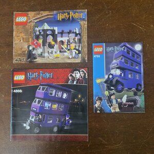 Lego Instruction Manuals (only) for Harry Potter Sets 4866, 4755, 4705